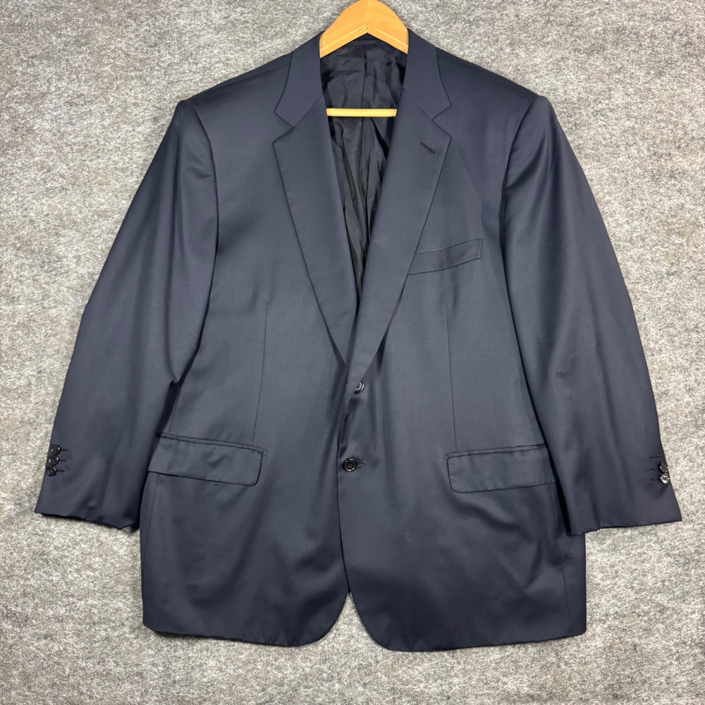 Brioni Millennio Blazer Jacket Mens 45S Navy Blue Wool Sport Coat Italy Luxury